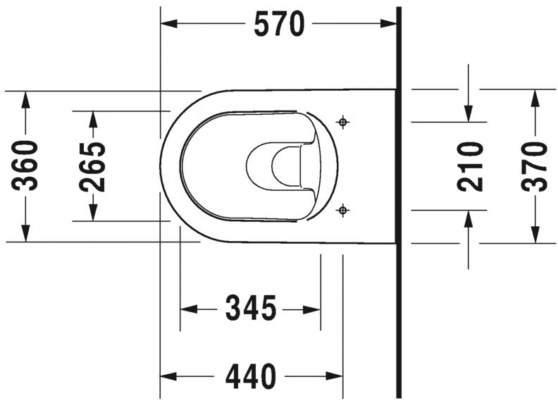 Duravit ME by Starck WC Rimless  2528090000 - galéria #1
