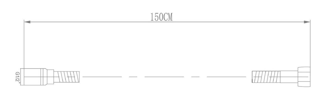 Sapho Lux Výsuvná sprchová hadica 150-180 cm, chróm FSACC293 - galéria #3