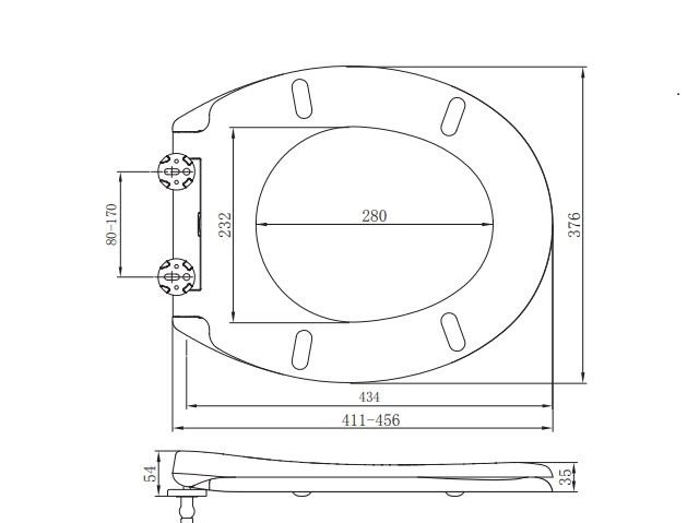 Záchodová doska Sapho Adina Soft Close, duroplast, biele 1703-322 - galéria #8