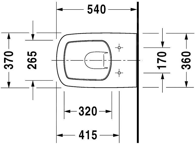 Duravit DuraStyle, Závesné WC, biela 2536090000 - galéria #1