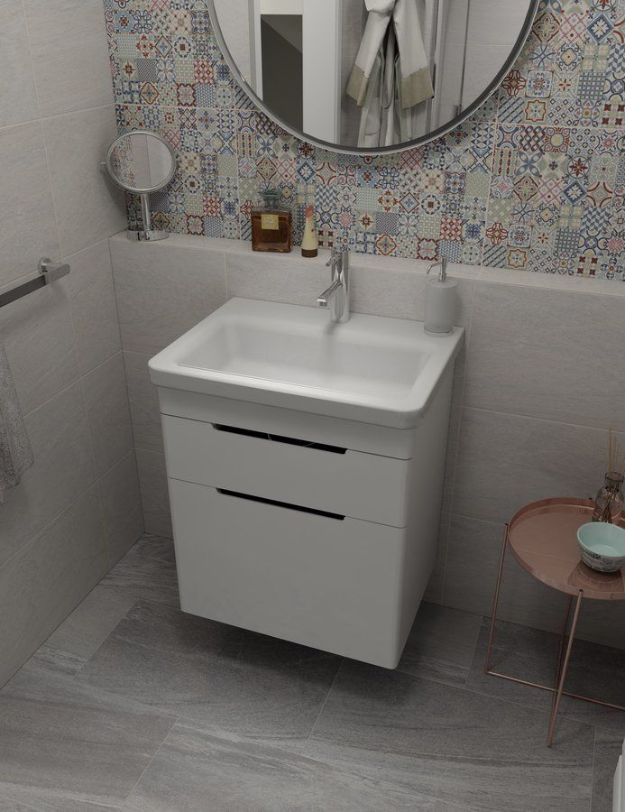 Sapho City Keramické umývadlo 60x18x45 cm KE060 - galéria #1