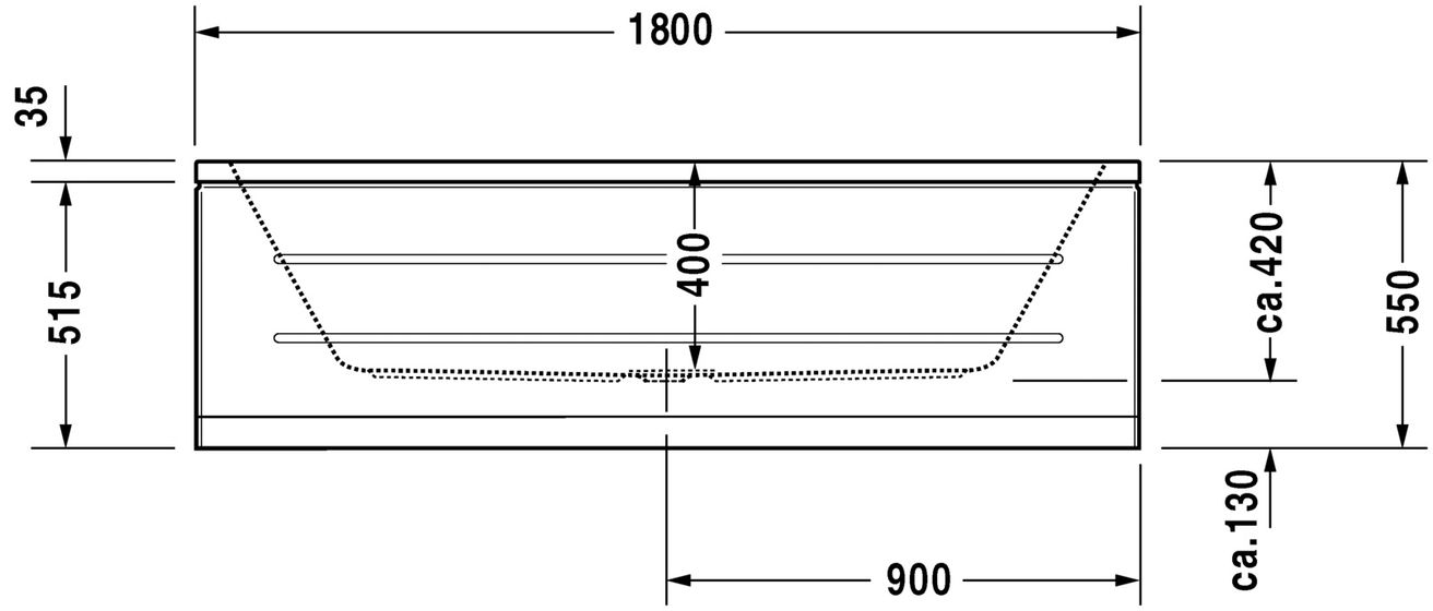 Duravit D-Code Vaňa 180 x 80 cm, biela 700101000000000 - galéria #4