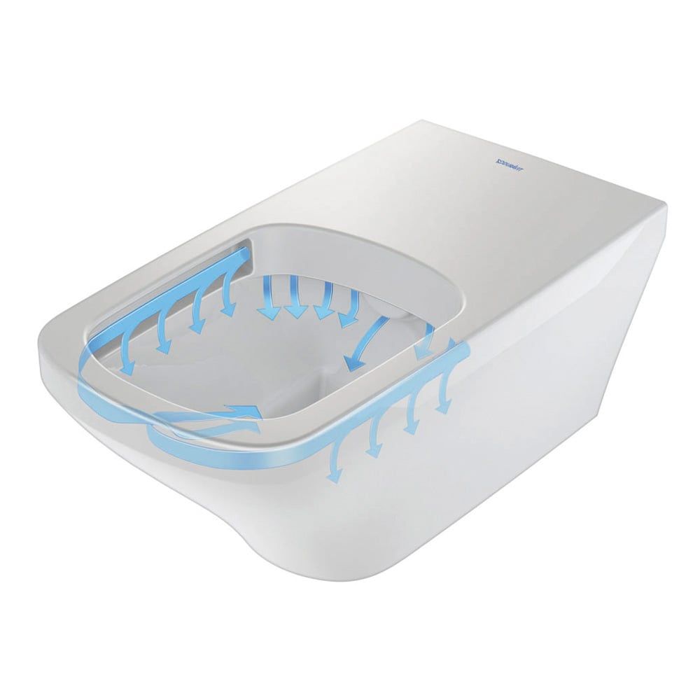 Duravit DuryStyle Závesné WC, Rimless, biele 2559090000 - galéria #3