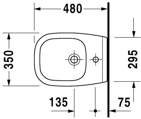 Duravit D-Code Compact Závesný bidet 35x48 cm 22371500002 - galéria #1