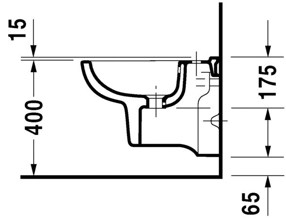 Duravit D-Code Compact Závesný bidet 35x48 cm 22371500002 - galéria #2