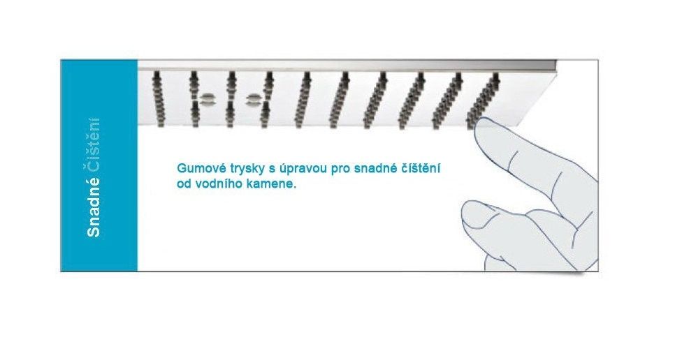 Sapho Slim Sprchová hlavica, okrúhla 300 mm, leštená nehrdzavejúca oceľ MS573 - galéria #2