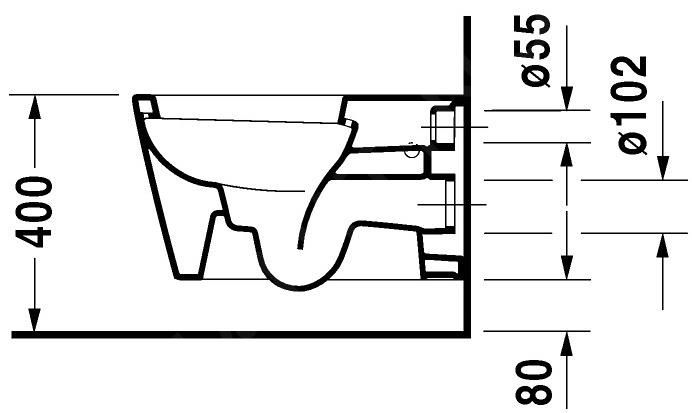 Duravit Starck 1 Závesné WC, Wonder Gliss, biela 02100900641 - galéria #7