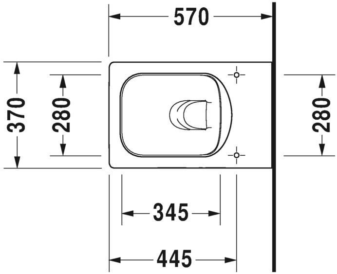 Duravit Vero Air WC Rimless 570x360mm 2525090000 - galéria #1