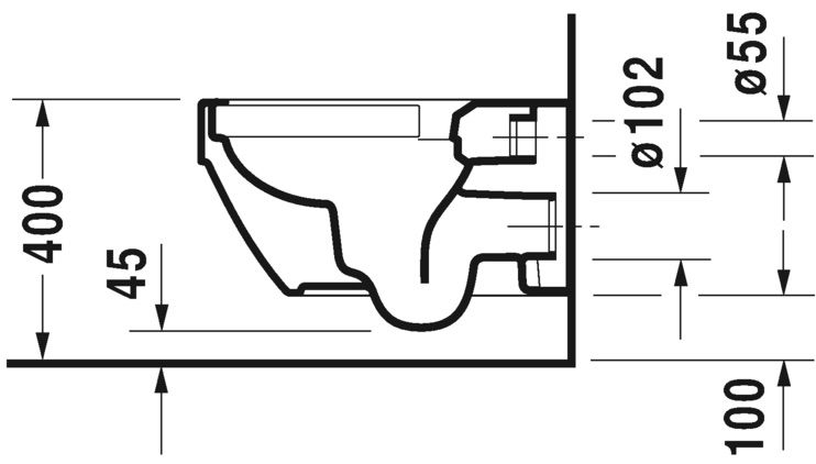 Duravit Vero Air WC Rimless 570x360mm 2525090000 - galéria #3