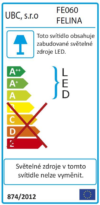 Sapho Felina SAS611 Kúpeľňové LED osvetlenie 60,8 cm, chróm - galéria #6