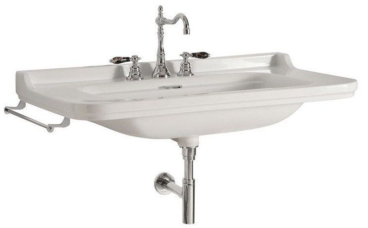 Kerasan Waldorf Keramické umývadlo 80x55 cm, biele 4141K1 - galéria #1