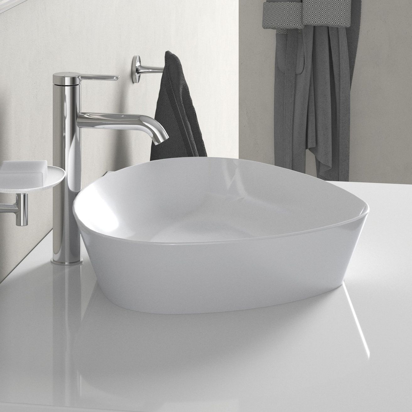 Duravit Cape Cod Umývadlo 50x41 cm, DuraCeram, biele 2339500000 - galéria #3