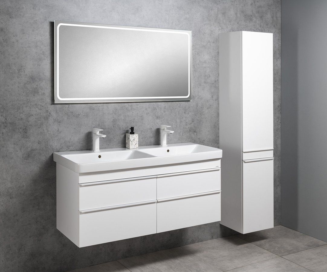 Zrkadlo Sapho Gemini 120x60 cm s osvetleným okrajom LED, GM120 - galéria #1
