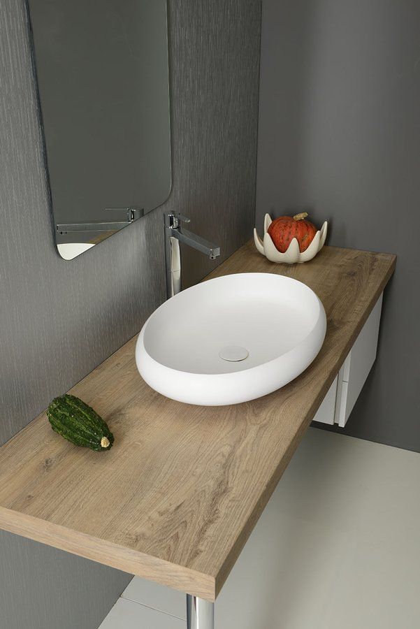 Umývadlo Sapho Thin Countertop, 60x40x11,2 cm, biele matné WN213 - galéria #2