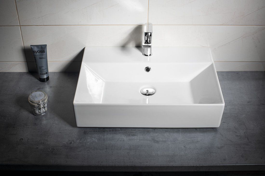 Aqualine Sistema Keramické umývadlo 60x42 cm, biele 10SF50060 - galéria #4