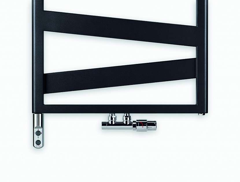 Zehnder Kazeane RK-130-050-0557 Radiátor kombinovaný, 50x126,6 cm, čierny mat - galéria #2