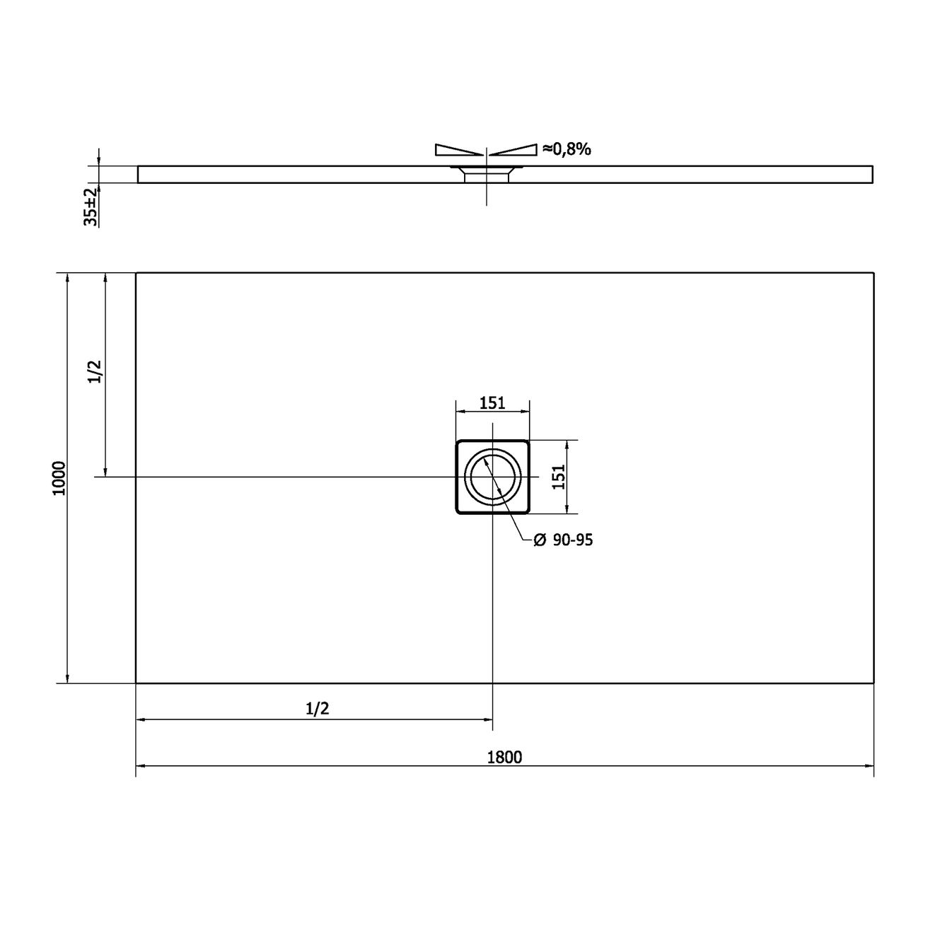 Polysan Flexia Kúpeľňová vaňa z liateho mramoru 180x100x3,5 cm 72917 - galéria #2