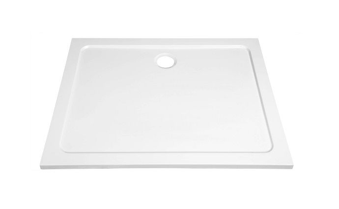 Aqualine Tecmi Sprchová vanička z liateho mramoru, štvorcová 100x70x3 cm PQ10070 - galéria #1