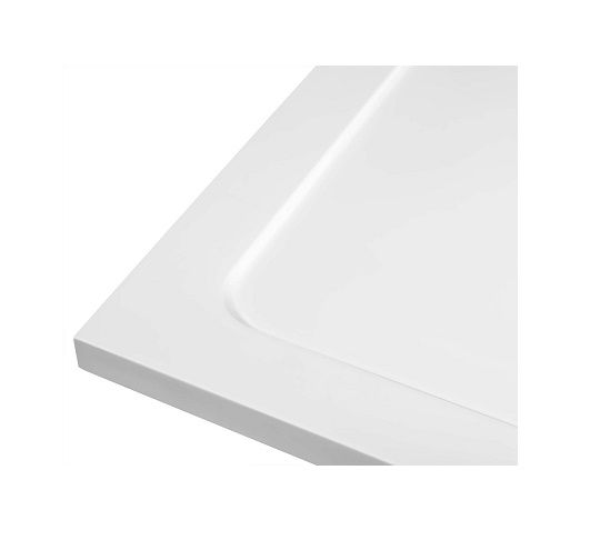 Aqualine Tecmi Sprchová vanička z liateho mramoru, štvorcová 100x70x3 cm PQ10070 - galéria #2