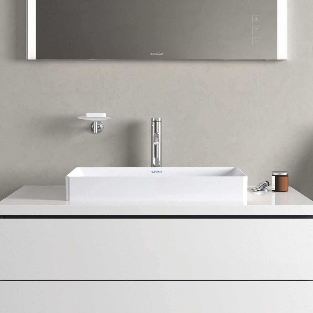 Duravit DuraSquare Umývadlo 60 cm, DuraCeram, biele 2355600000 - galéria #4