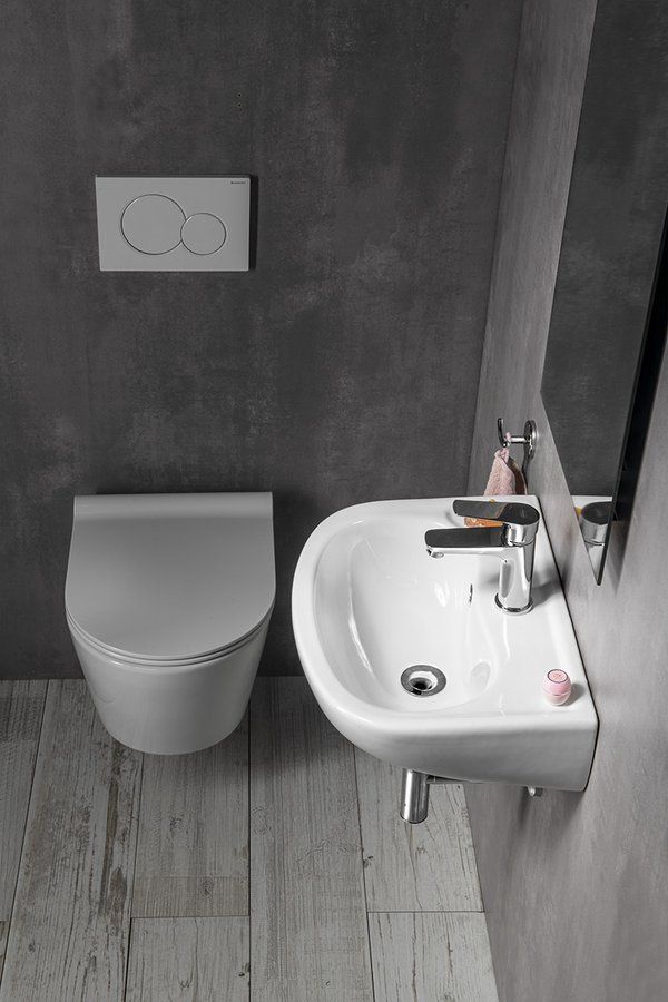 Aqualine Keramické umývadlo 45x35 cm, biele 10TP71045 - galéria #3