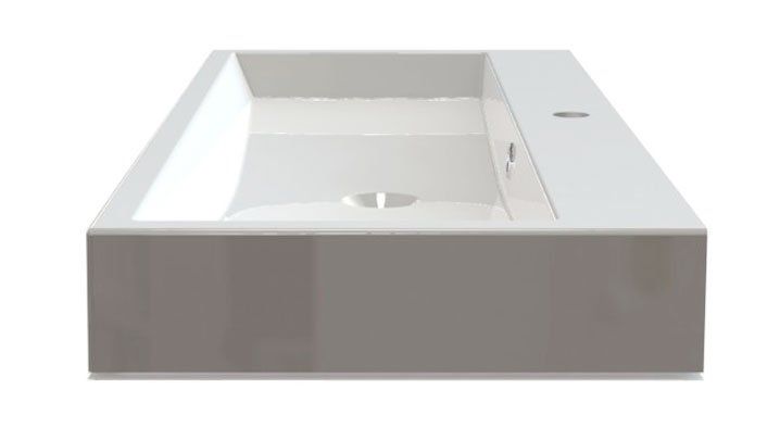 Sapo Orinoko Umývadlo 100x42 cm, biele OR100 - galéria #2