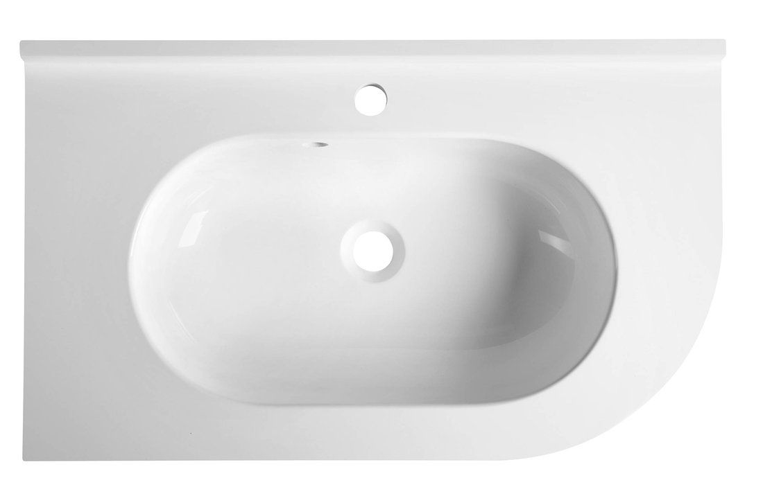 Sapho Pulse Umývadlo 75x4,4x45 cm, biele, pravé BM658 - galéria #1