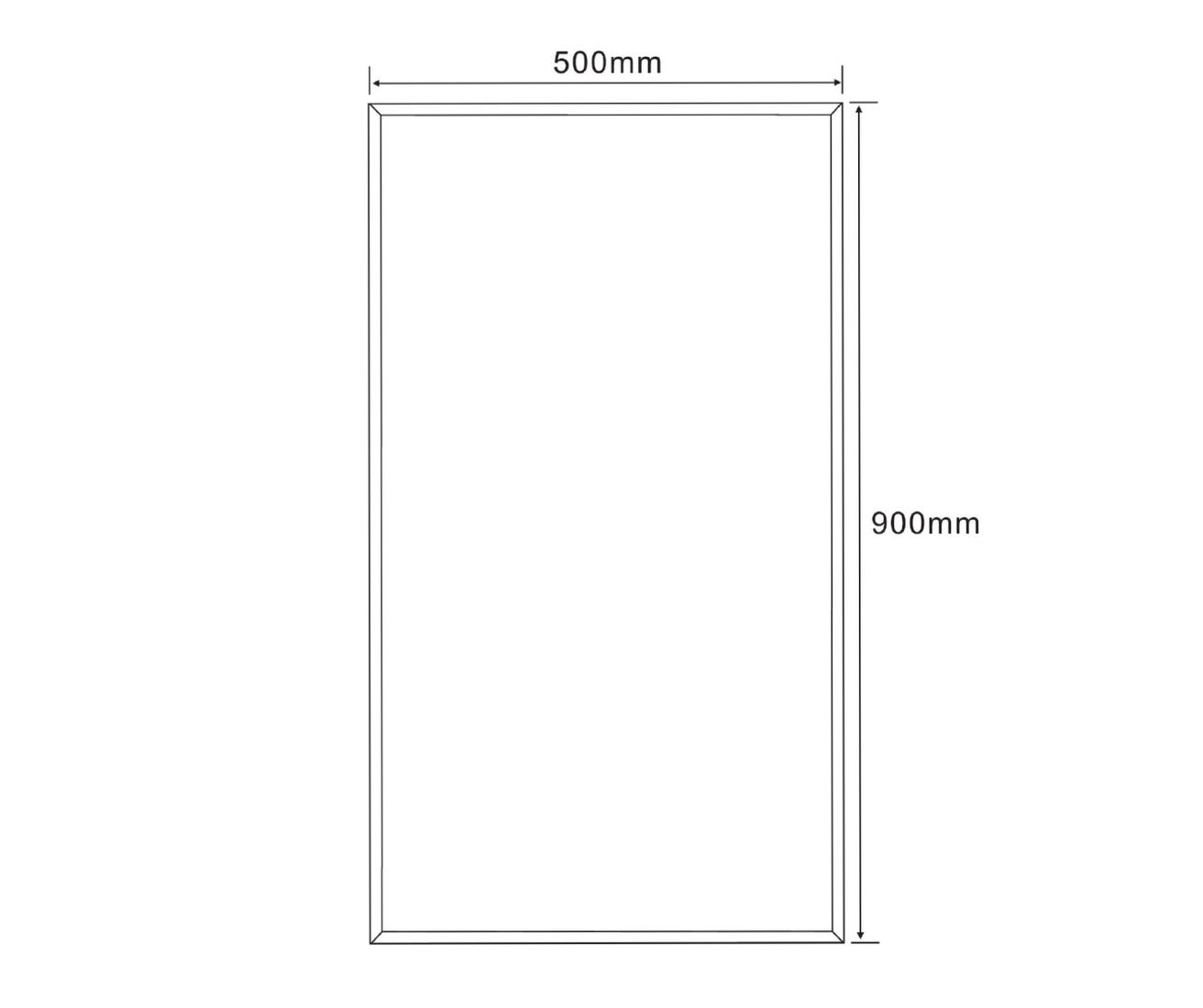 Zrkadlo Aqualine 50x90 cm s fazetou, bez držadla 22497 - galéria #3