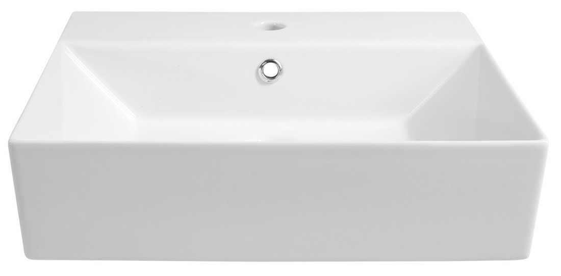 Aqualine Sistema Keramické umývadlo 50x42 cm, biele 10SF50051 - galéria #1