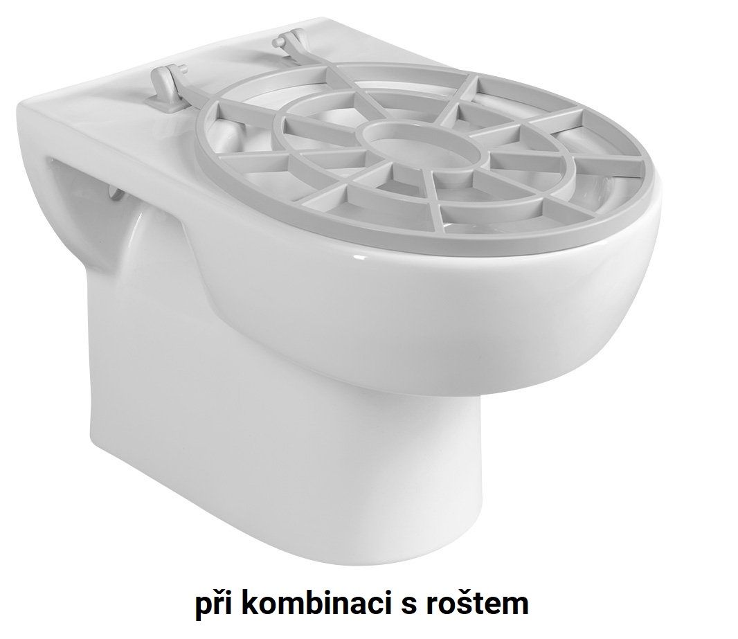 Aqualine Modis Závesná WC misa 36x52 cm, biela MD001 - galéria #3