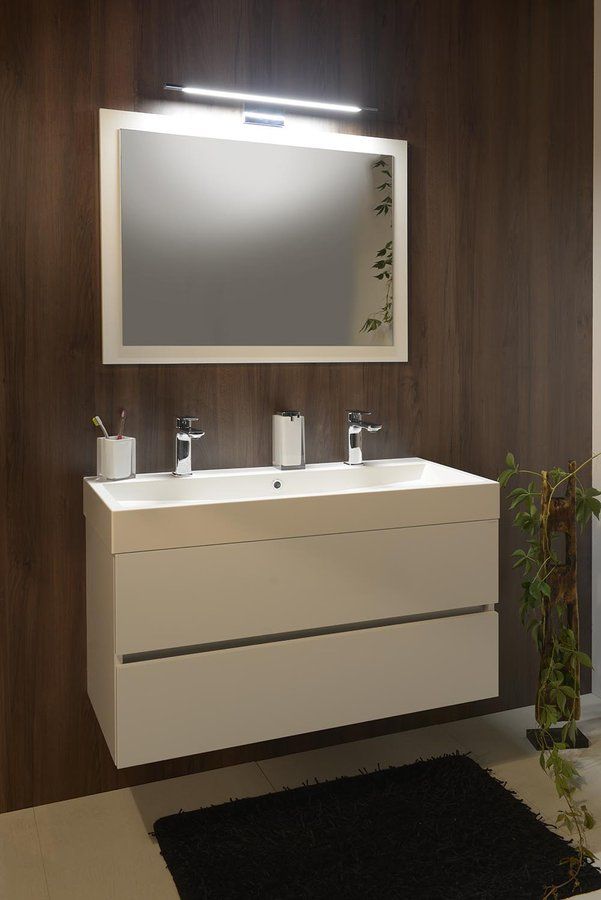Sapho Largo Skrinka pod umývadlo 99 x 41 cm, biela LA101 - galéria #1