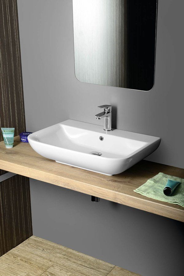 Aqualine Dori Keramické umývadlo 60x48 cm, biele FS1B1 - galéria #3