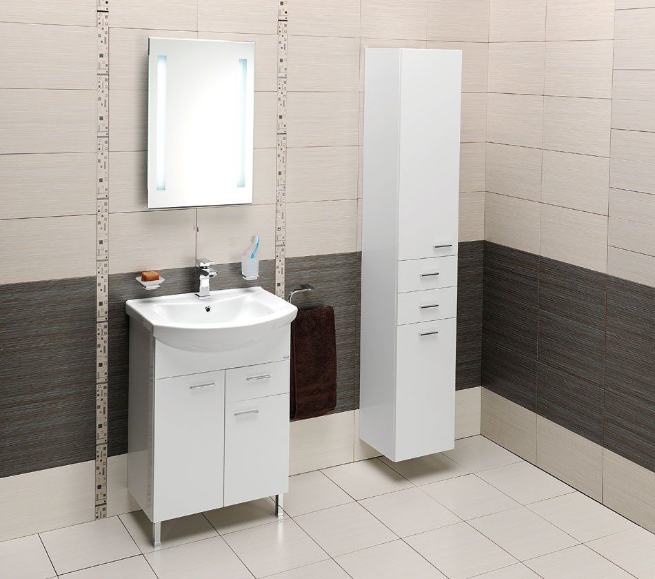 Aqualine Zoja Umývadlová skrinka 61,5x74x32 cm, biela 51065A - galéria #4