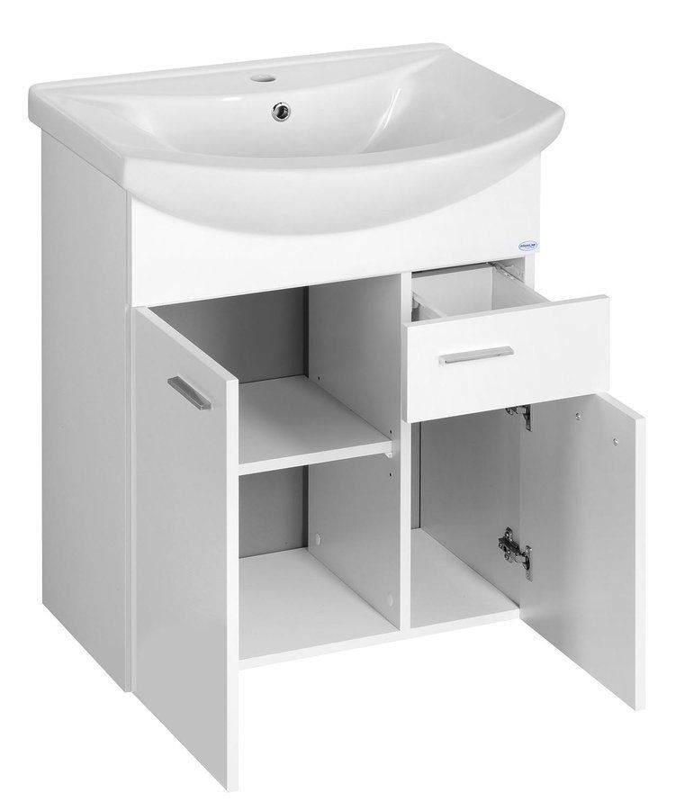 Aqualine Zoja Umývadlová skrinka 61,5x74x32 cm, biela 51065A - galéria #2