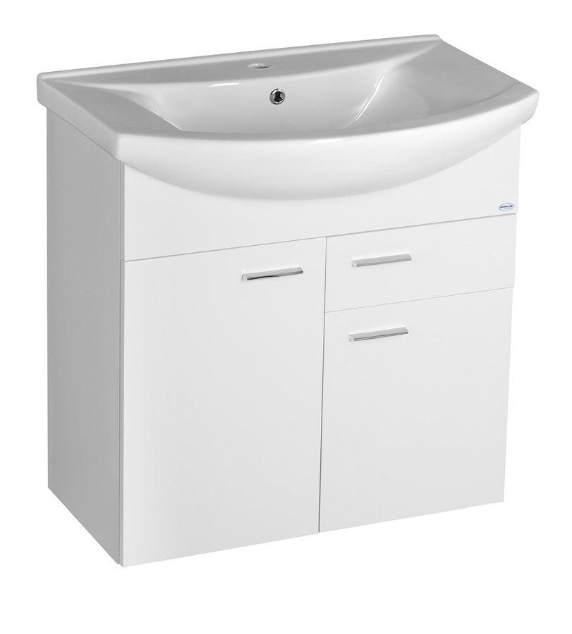 Aqualine Zoja Umývadlová skrinka 71,5x74x34 cm, biela 51075A - galéria #2