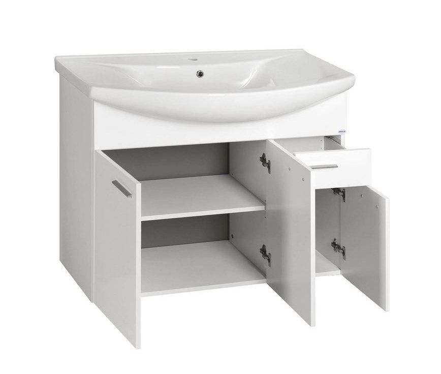 Aqualine Zoja Umývadlová skrinka 93x74x34 cm, biela 51094A - galéria #2