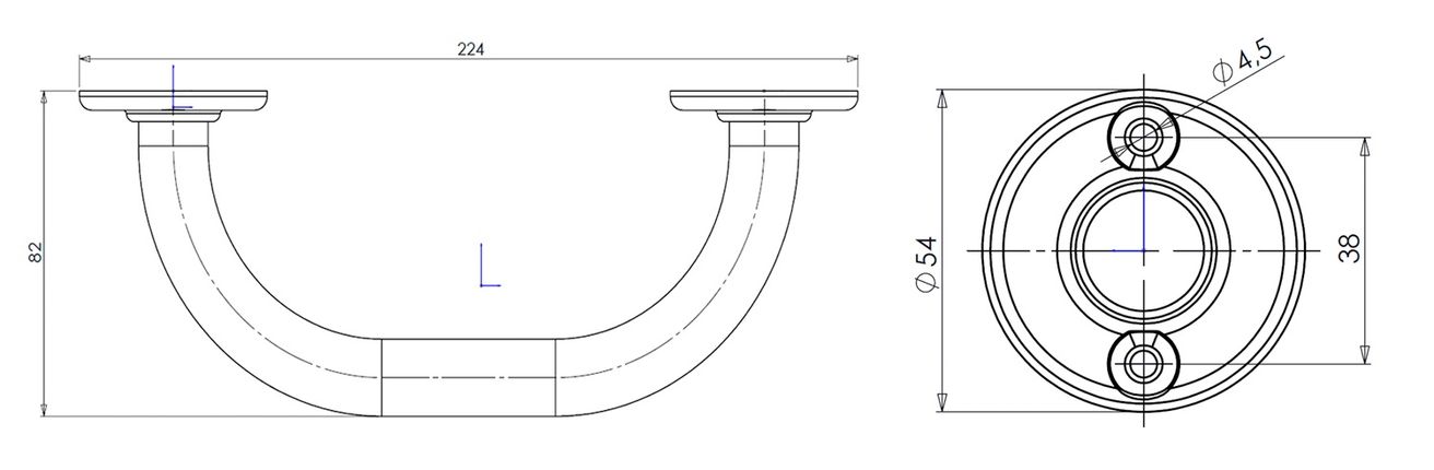 Madlo na vaňu Aqualine White Line 20 cm, biele 8005 - galéria #3