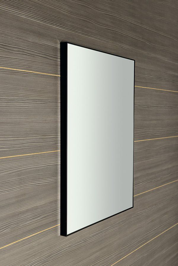 Sapho Arowana Zrkadlo v ráme 60x80 cm, čierny mat AWB6080 - galéria #1