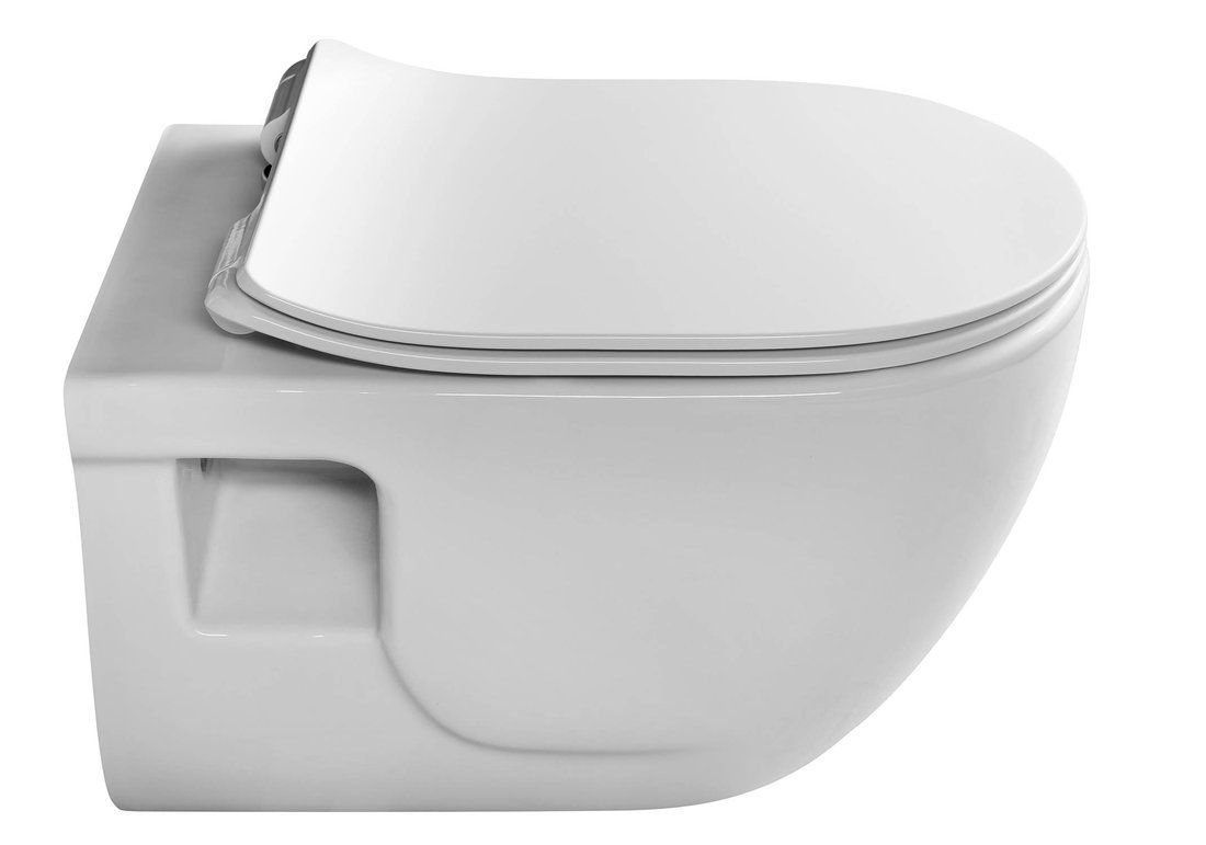 Sapho Brilla CleanWash Závěsné WC s bidetovou sprškou Rimless, bílá 100612 - galéria #6