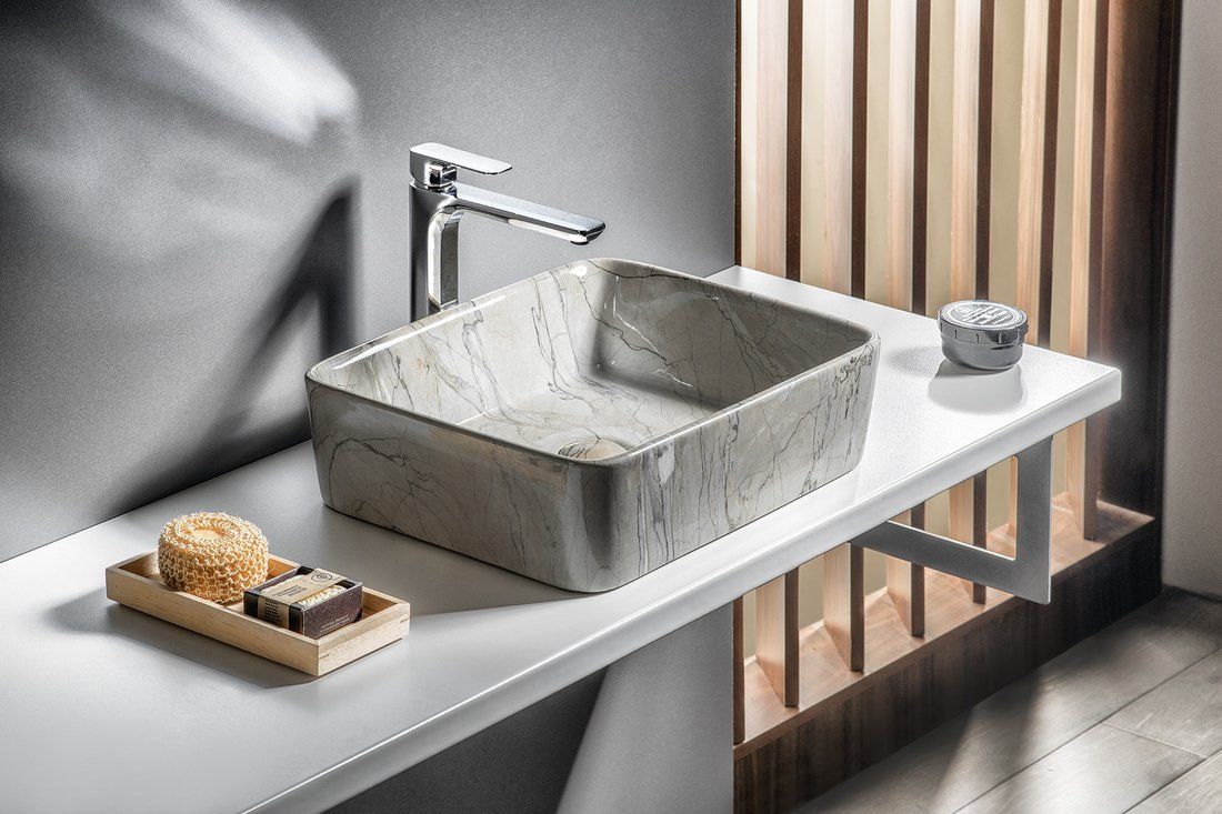 Sapho Dalma Keramické umývadlo 48x13x38 cm, grigio MM513 - galéria #3