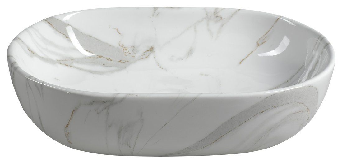 Sapho Dalma Keramické umývadlo 59x14x42 cm, carrara MM417 - galéria #1