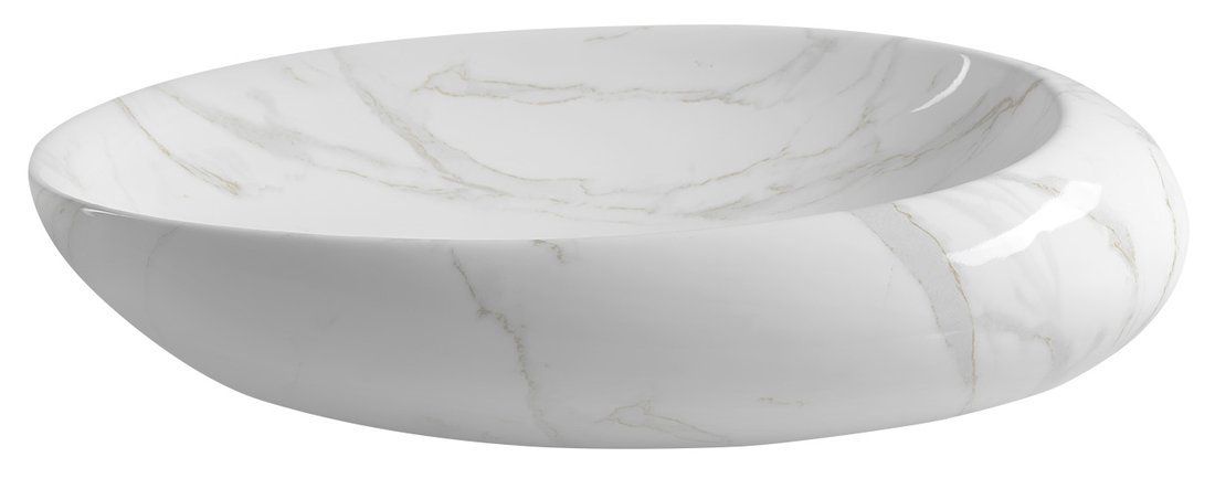 Sapho Dalma Keramické umývadlo 68x16,5x44 cm, carrara MM317 - galéria #1