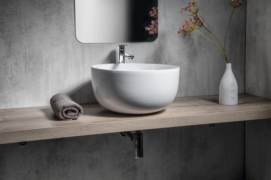 Sapho Dome Keramické umývadlo 45,5 cm, biele WH030 - galéria #1