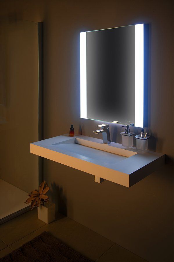 Zrkadlo Sapho Durango s LED osvetlením, bezdotykový senzor, 60x80cm, DG060 - galéria #2