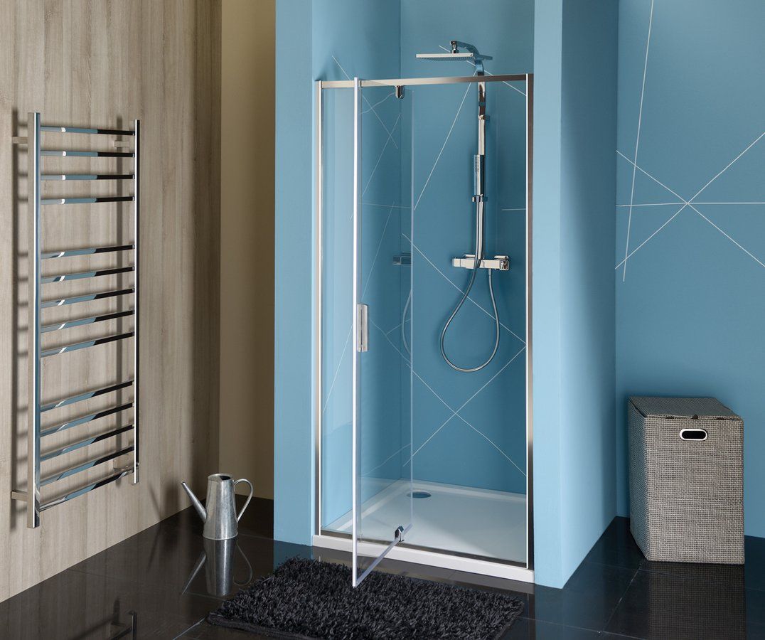 Polysan Easy Sprchové dvere otočné 76-90 cm, číre sklo EL1615 - galéria #3