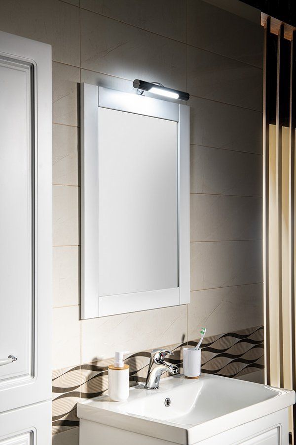 Aqualine Favolo Zrkadlo v ráme 60x80 cm, biely mat FV060 - galéria #2