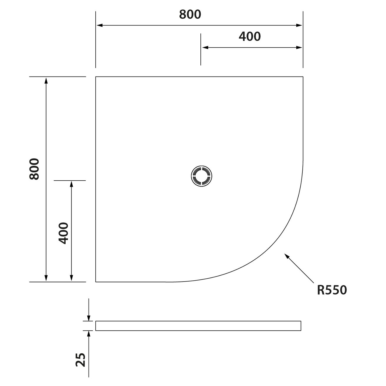 Polysan Flexia Vaňa z liateho mramoru 80x80x3 cm, R550 91171 - galéria #2