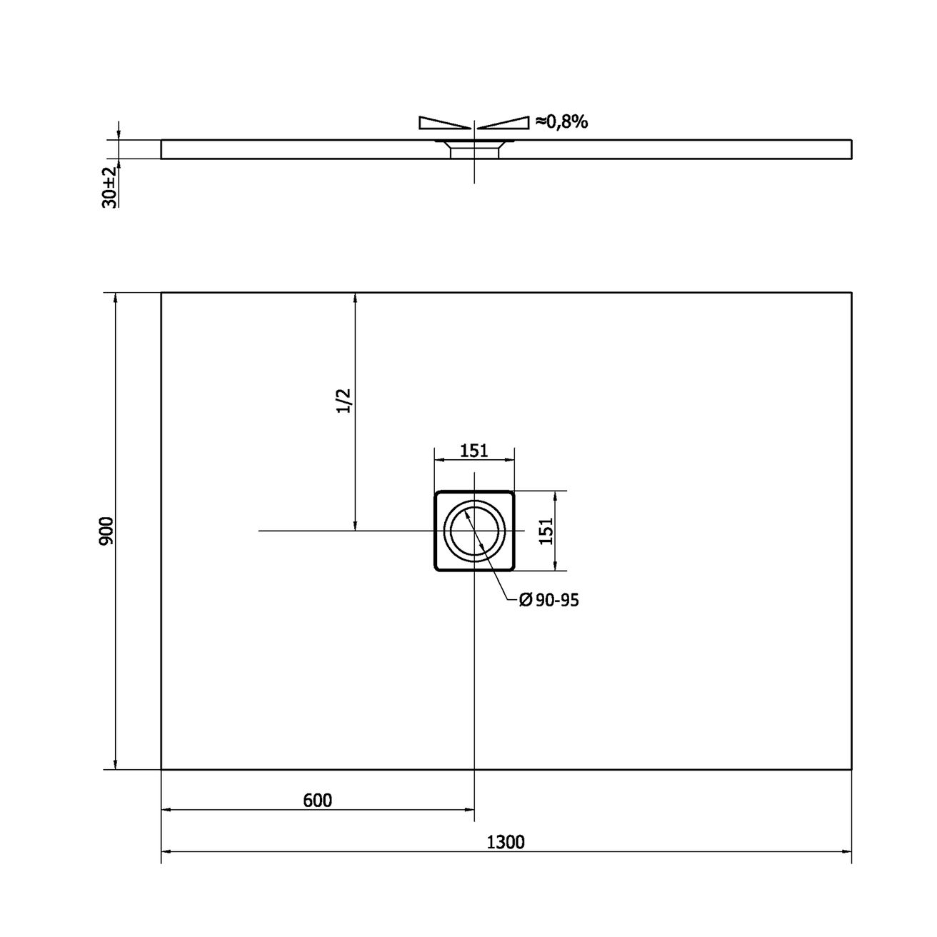 Polysan Flexia Vaňa z liateho mramoru 130x90x3 cm 72896 - galéria #3