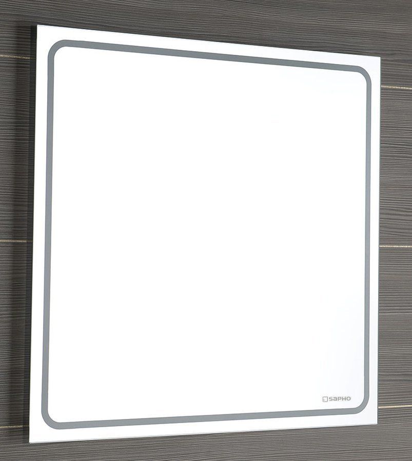 Zrkadlo Sapho Gemini 55x55 cm s osvetleným okrajom LED, GM055 - galéria #1