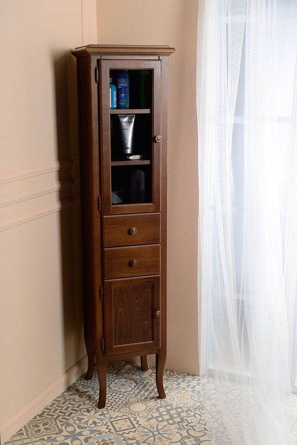 Sapho Retro Vysoká skrinka 40x170x36 cm, buk-ľavá 1663 - galéria #1